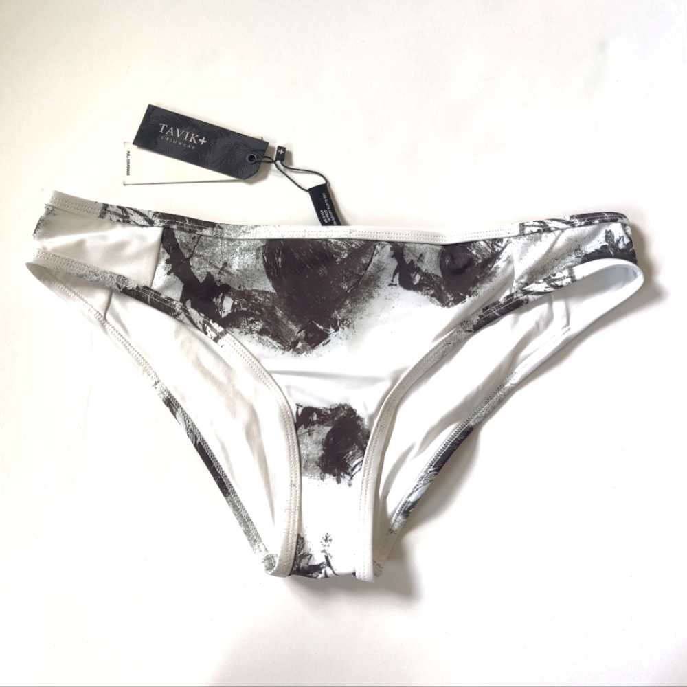 NEW Tavik abstract b/w pattern bikini bottom